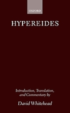 Hypereides : the forensic speechesHypereides : the forensic speeches