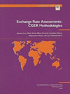 Exchange rate assessments : CGER methodologies