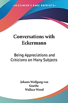 Conversations with Goethe