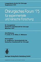 92. Kongreß der Deutschen Gesellschaft für Chirurgie, München, 7.-10. Mai 1975