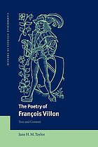 The poetry of François Villon : text and context