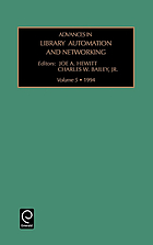 Advances in library automation and networking. vol. 5Advances in library automation and networking; vol.5Advances in library automation and networking
