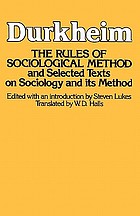 The rules of sociological method