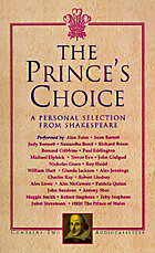 The prince's choice : a personal selection from Shakespeare