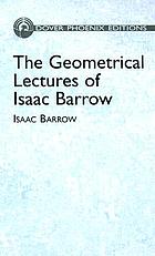 The geometrical lectures of Isaac Barrow