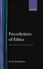Foundations of ethics : the Gifford lectures delivered in the University of Aberdeen, 1935-6
