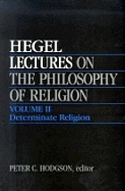 Lectures on the philosophy of religion