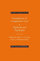 Foundations of comparative law : methods and typologies