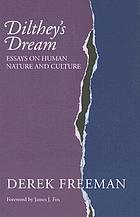 Dilthey's dream essays on human nature and culture