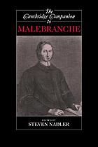 The Cambridge companion to Malebranche