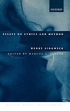 Essays on ethics and method