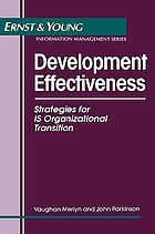 Development effectiveness : strategies for IS organizational transition
