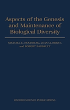Aspects of the genesis and maintenance of biological diversity