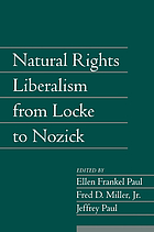 Natural rights liberalism from Locke to Nozick