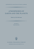Atmospheres of Earth and the planets : proceedings of the summer advanced study institute held at the University of Liège, Belgium, July 29-August 9, 1974