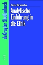 Analytische Einführung in die Ethik