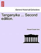 Tanganyika ... Second edition