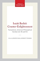 Isaiah Berlin's counter-Enlightenment