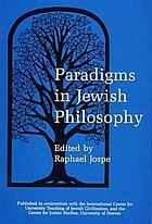 Paradigms in Jewish philosophy