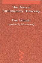 The crisis of parliamentary democracy