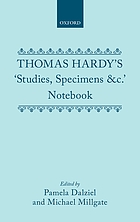 Thomas Hardy's Studies, specimens &c. notebook