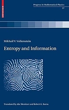 Entropy and information