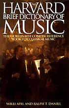 The Harvard brief dictionary of music