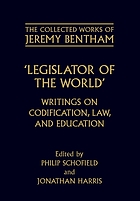 Legislator of the world : writings on codification, law, and education