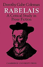 Rabelais; a critical study in prose fiction