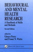 Behavioural and mental health research : a handbook of skills and methods