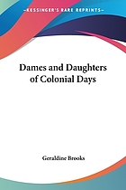 Dames and daughters of colonial days