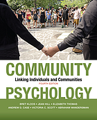 Community psychology : linking individuals and communities