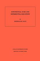 Exponential sums and differential equations