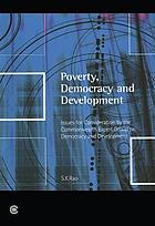 Poverty, democracy, and development issues for consideration by the Commonwealth Expert Group on Democracy and Development