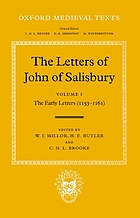 The letters of John of Salisbury