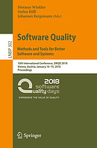 Software Quality: The Complexity and Challenges of Software Engineering and Software Quality in the Cloud : 11th International Conference, SWQD 2019, Vienna, Austria, January 15–18, 2019, Proceedings