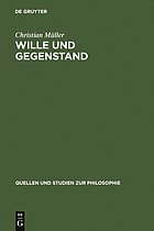 Wille und Gegenstand : die idealistische Kritik der kantischen Besitzlehre