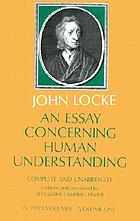 An essay concerning human understanding