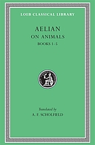 On the characteristics of animalsLa personnalité des animaux. [I], Livres I à IX