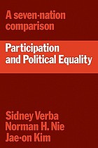 Participation and political equality : a seven-nation comparison