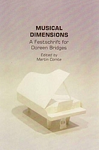 Musical dimensions : a festschrift for Doreen Bridges