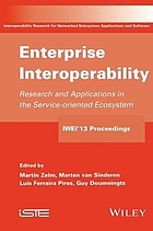 Enterprise interoperability : research and applications in the service-oriented ecosystem : proceedings of the 5th International IFIP Working Conference IWEI 2013