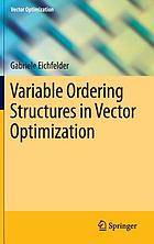 Variable ordering structures in vector optimization