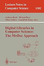 Digital libraries in computer science : the MeDoc approach