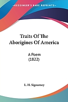 Traits of the aborigines of America a poem