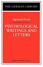 Psychological writings and letters