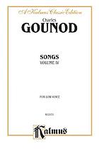 Songs : for low voice. Volume IV