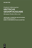 Kirchenpolitische Schriften