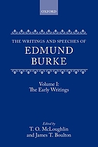 The writings and speeches of Edmund Burke