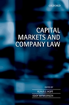 Capital markets and company law